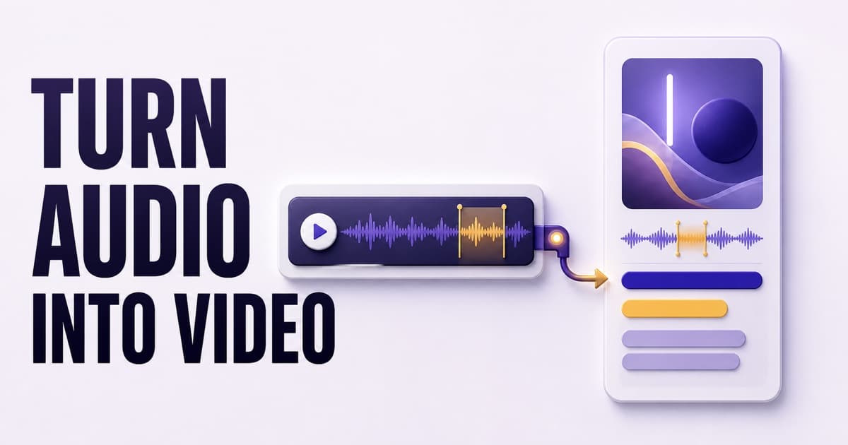 How to turn podcast episodes into video clips (no camera required)